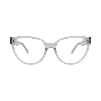 Pre-owned Balenciaga Cat Eye-frame Acetate Optical Frames 'grey/transparent' | Women's Size Onesize In Gray