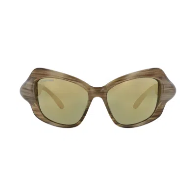Pre-owned Balenciaga Cat Eye-frame Bio Injection Sunglasses 'havana/bronze' | Brown | Women's Size Onesize