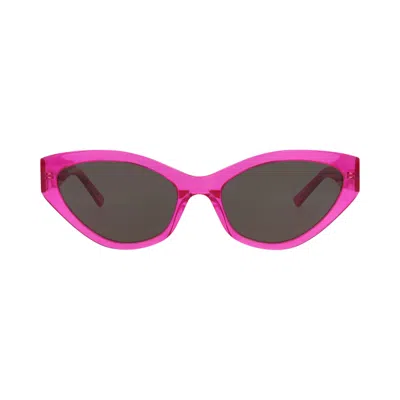 Pre-owned Balenciaga Cat Eye-frame Recycled Acetate Sunglasses 'fuchsia Grey' | Pink | Women's Size Onesize