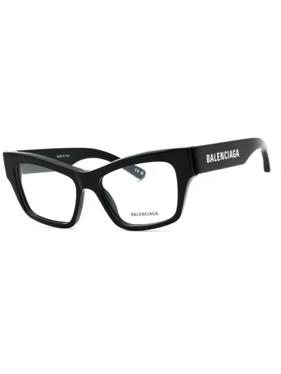 Balenciaga Cat-eye Acetate Eyeglasses For Women - Bb0378o Style In Black