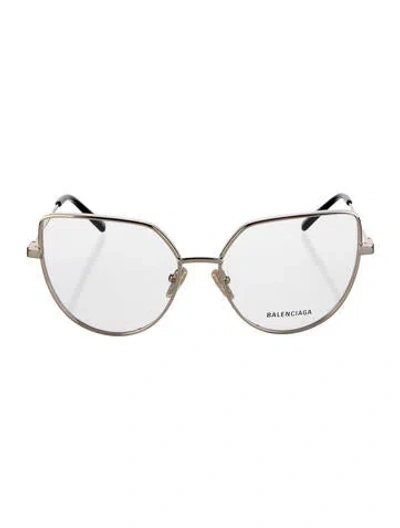 Pre-owned Balenciaga Cat-eye Eyeglasses In Black