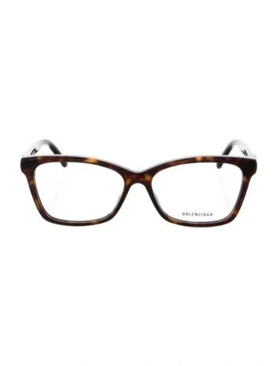 Pre-owned Balenciaga Cat-eye Eyeglasses In Black