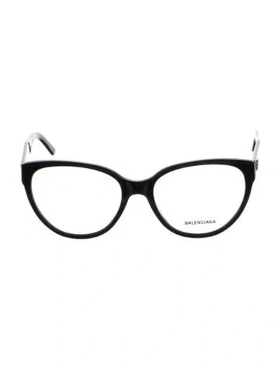 Pre-owned Balenciaga Cat-eye Eyeglasses In Black