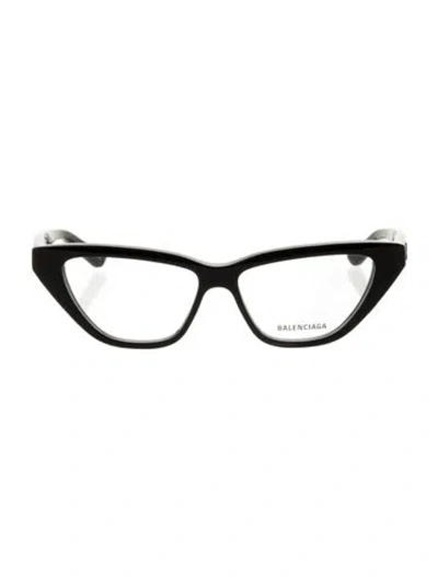 Pre-owned Balenciaga Cat-eye Eyeglasses In Black