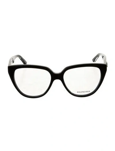 Pre-owned Balenciaga Cat-eye Eyeglasses In Black