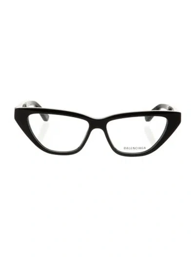 Pre-owned Balenciaga Cat-eye Eyeglasses In Black