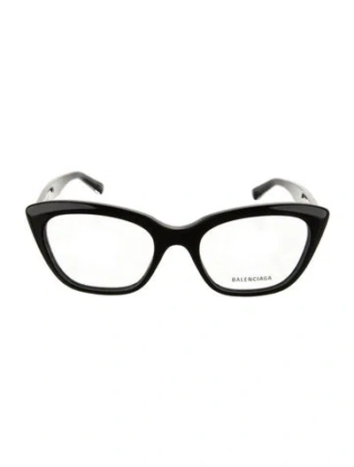 Pre-owned Balenciaga Cat-eye Eyeglasses In Black