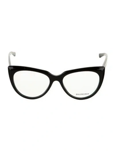 Pre-owned Balenciaga Cat-eye Eyeglasses In Black