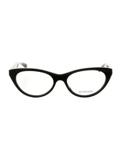 Pre-owned Balenciaga Cat-eye Eyeglasses In Black