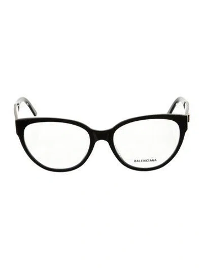 Pre-owned Balenciaga Cat-eye Eyeglasses In Black