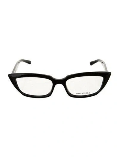 Pre-owned Balenciaga Cat-eye Eyeglasses In Black