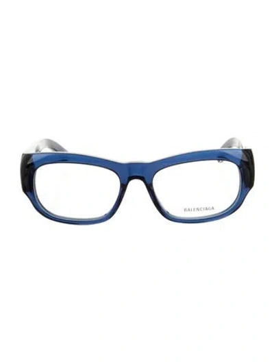 Pre-owned Balenciaga Cat-eye Eyeglasses In Blue