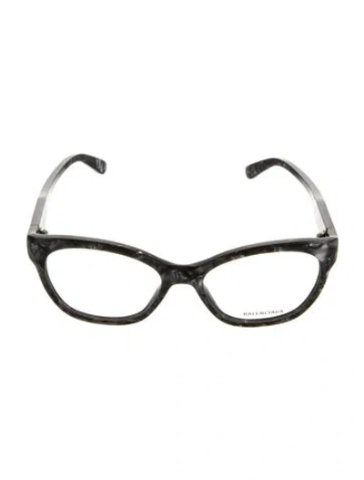 Pre-owned Balenciaga Cat-eye Eyeglasses In Gray