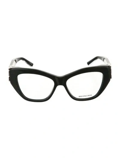 Pre-owned Balenciaga Cat-eye Eyeglasses In Green