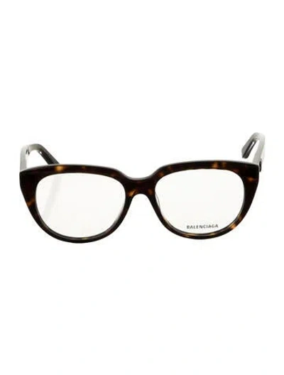 Pre-owned Balenciaga Cat-eye Eyeglasses W/ Tags In Brown