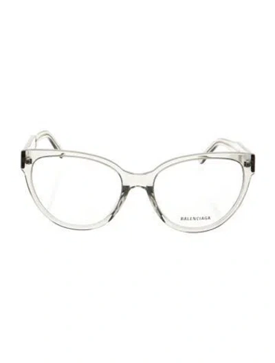 Pre-owned Balenciaga Cat-eye Eyeglasses W/ Tags In Gray