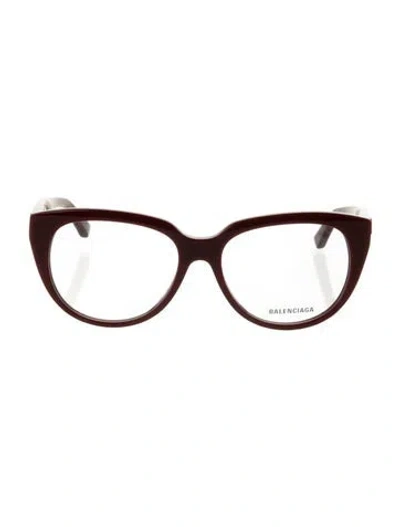 Pre-owned Balenciaga Cat-eye Eyeglasses W/ Tags In Red