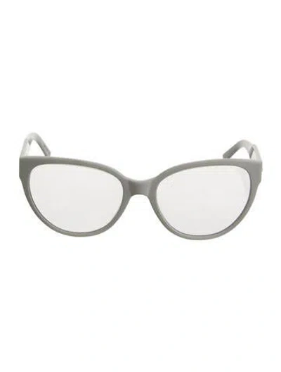 Pre-owned Balenciaga Cat-eye Eyeglasses In White
