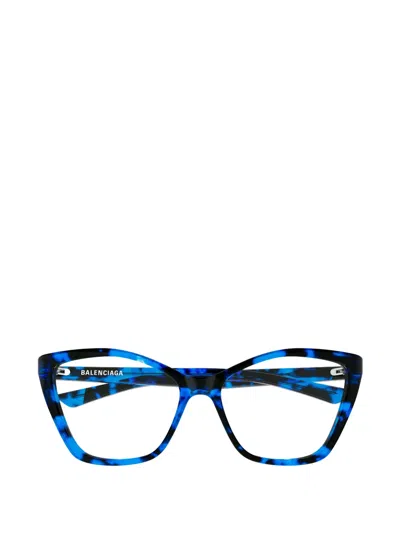 Balenciaga Cat-eye Frames Glasses In Blue