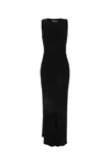 Balenciaga Women Ribbed Jersey Sleeveless Dress