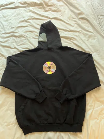 Pre-owned Balenciaga Cd Valentines Hoodie In Black