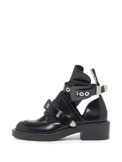 Pre-owned Balenciaga Ceinture Buckled Boots In Black