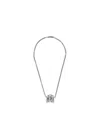 Balenciaga "3letter Ceo" Necklace In Metallic
