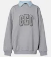 Balenciaga Ceo Team Cotton Fleece Sweatshirt In Gray
