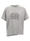 Balenciaga Ceo Asymmetrical Crewneck T-shirt In Gray
