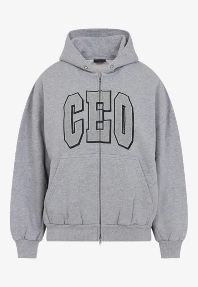 BALENCIAGA CEO ZIP-UP HOODIE