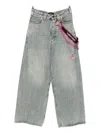 Balenciaga Chain-embellished Jeans In Gray