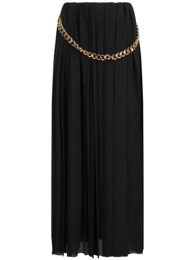 BALENCIAGA BALENCIAGA CHAIN EMBELLISHED PLEATED SKIRT