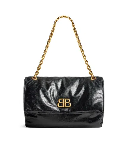 Balenciaga Chain Wallets Bag In Black