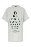 Balenciaga Chalk Coton Oversize Shirt In White