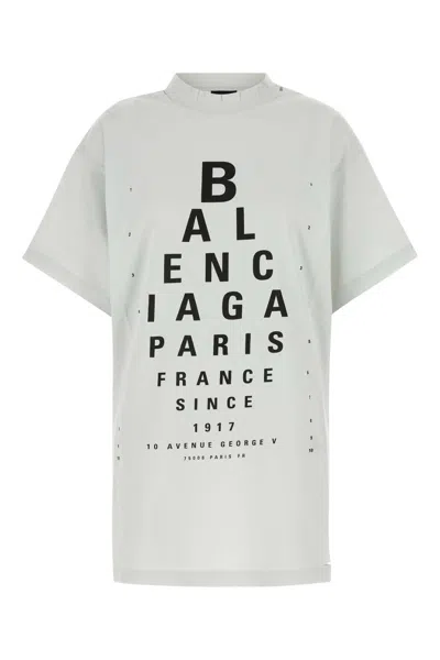 BALENCIAGA CHALK COTON OVERSIZE SHIRT