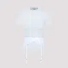 Balenciaga Lingerie T-shirt Lace Detail In Blue