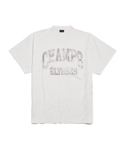 Balenciaga Champs-élysées T-shirt Oversized In White