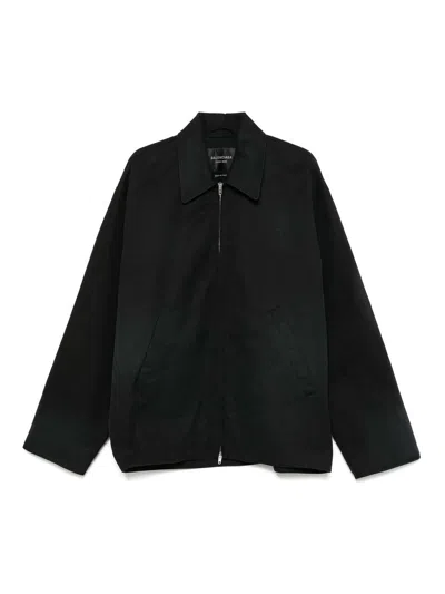 Balenciaga Zip-up Jacket In Black | ModeSens