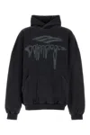 Balenciaga 3b Liquified Black Faded Sweatshirt In Black