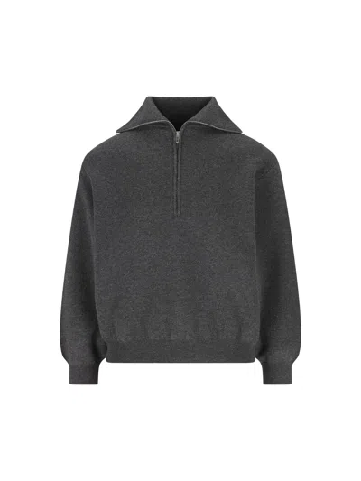 BALENCIAGA BALENCIAGA CHARCOAL WOOL SWEATER