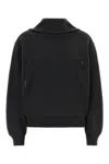 Balenciaga Charcoal Wool Sweater In Black