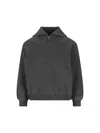 Balenciaga Charcoal Wool Sweater In Black
