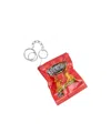 Balenciaga Charm Keychain Chips In Red In Red