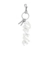 Balenciaga Paris Keychain In White