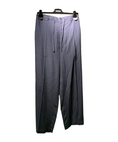 Balenciaga Check Casual Pants In Black