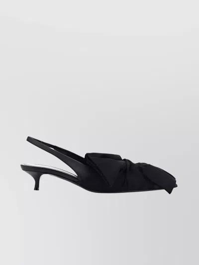 BALENCIAGA CHEMISE BOW LAMBSKIN PUMPS