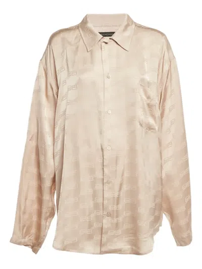Pre-owned Balenciaga Chest-pocket Shirt In Neutral