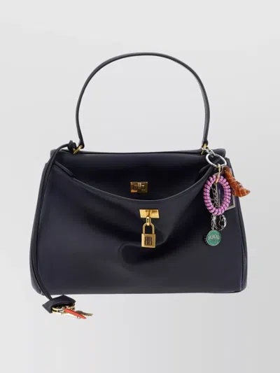 Balenciaga Chic Shoulder Bag With Charms And Strap