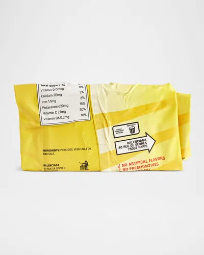 Balenciaga Chips Leather Clutch Wallet In Black