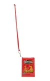 Balenciaga Chips Leather Pouch In Red